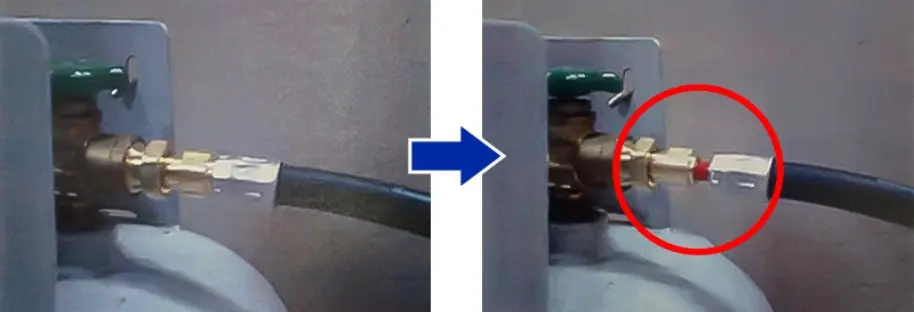 ガス放出防止装置の仕組み